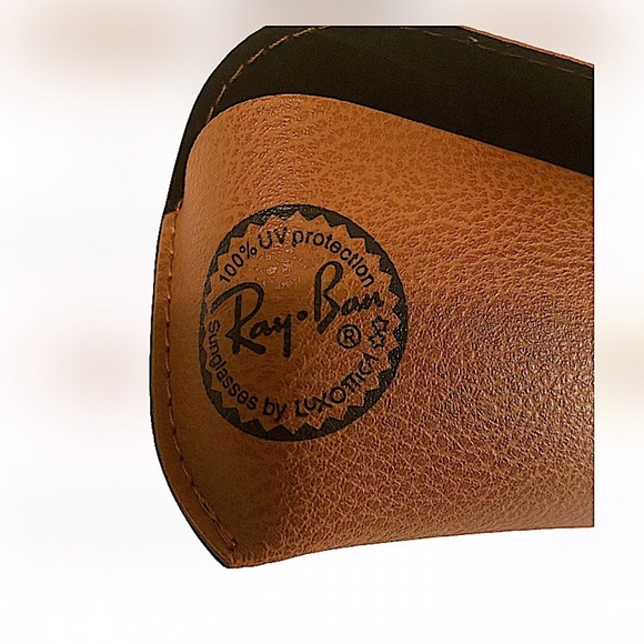 Ray Ban Original Logo Light Brown Eyewear Case Only New. - Picture 3 of 5